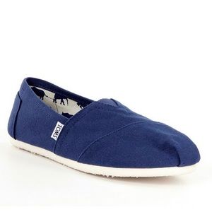 Toms Navy Canvas Women's Classics Shoes